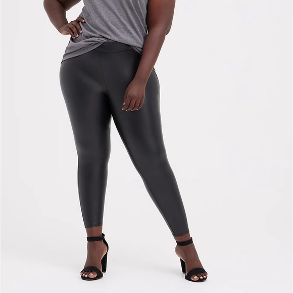 Pants - Torrid Faux Leather Black Leggings